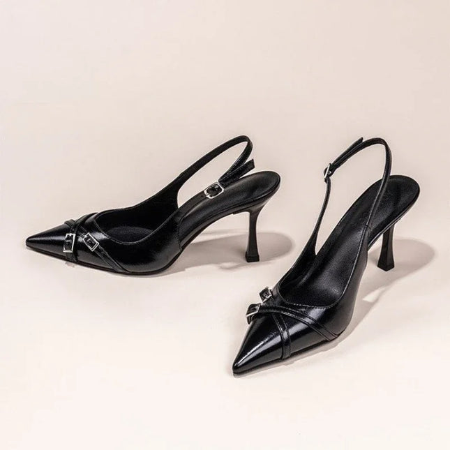 Chic Noir Slingbacks